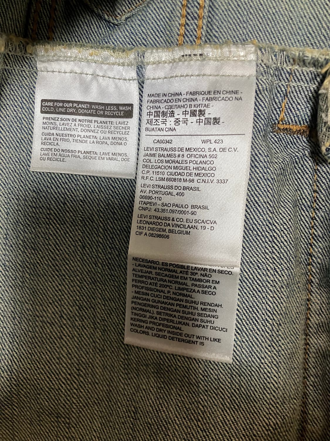 00s 리바이스 72334-0136 인디고 데님 트러커 자켓 상품이미지5