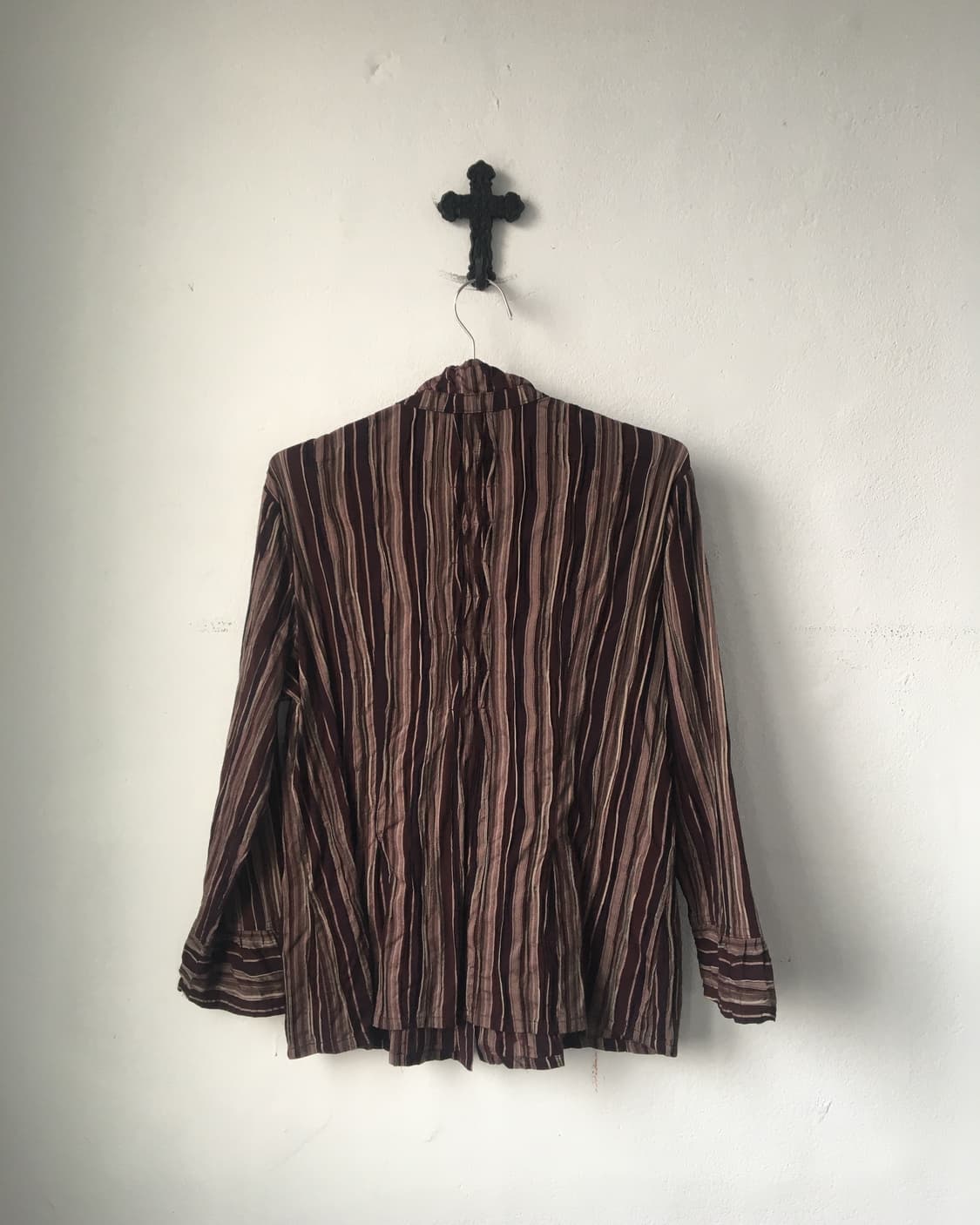 Stripe pattern pleats shirt 상품이미지3