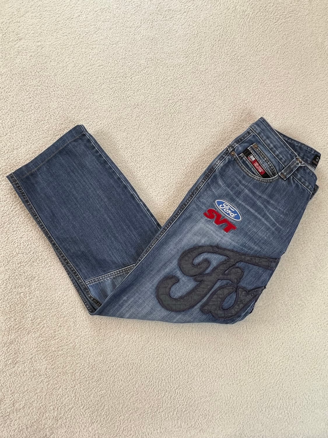 푸부x포드 콜라보 데님팬츠 상품이미지1