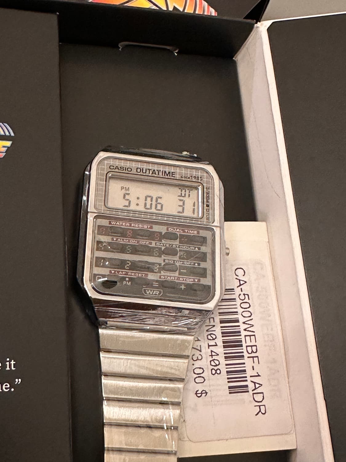 국내 당일 발송) 카시오 x 백 투 더 퓨처 CA-500WEBF-1A 상품이미지6