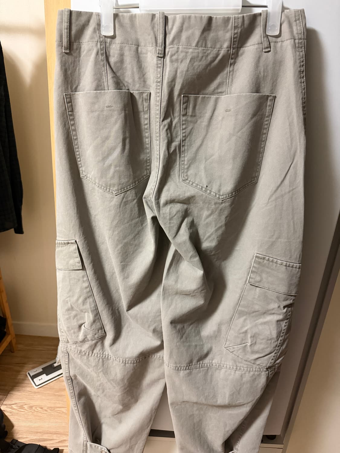 [노운 × 우연]washed biker cargo pants (gray) 상품이미지5