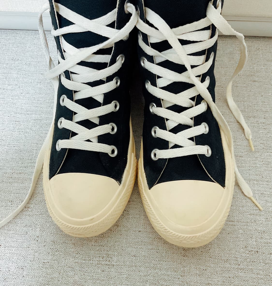꼼데 x 컨버스 정품 , 2회착용 , 245사이즈 상품이미지2