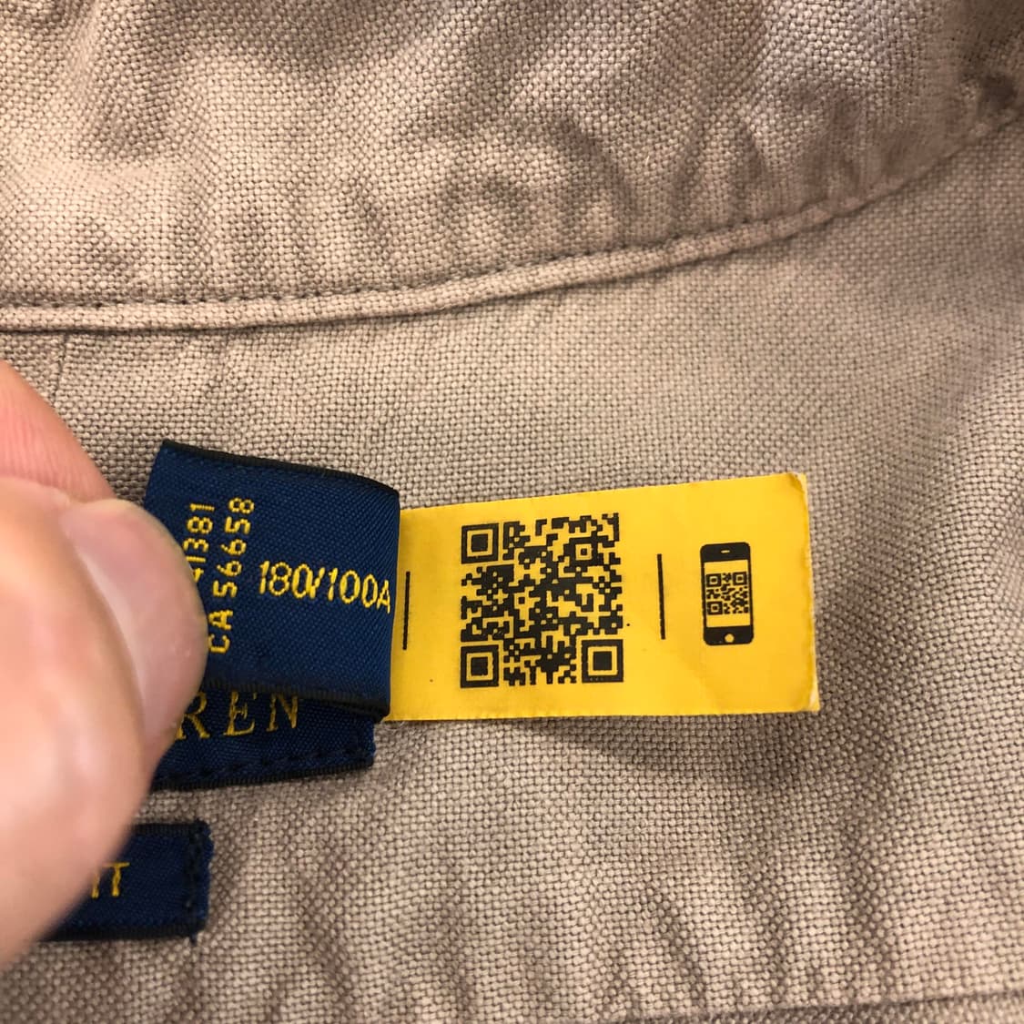 폴로 랄프로렌 [QR] 백화점판 클래식핏 옥스포드셔츠 L 상품이미지6