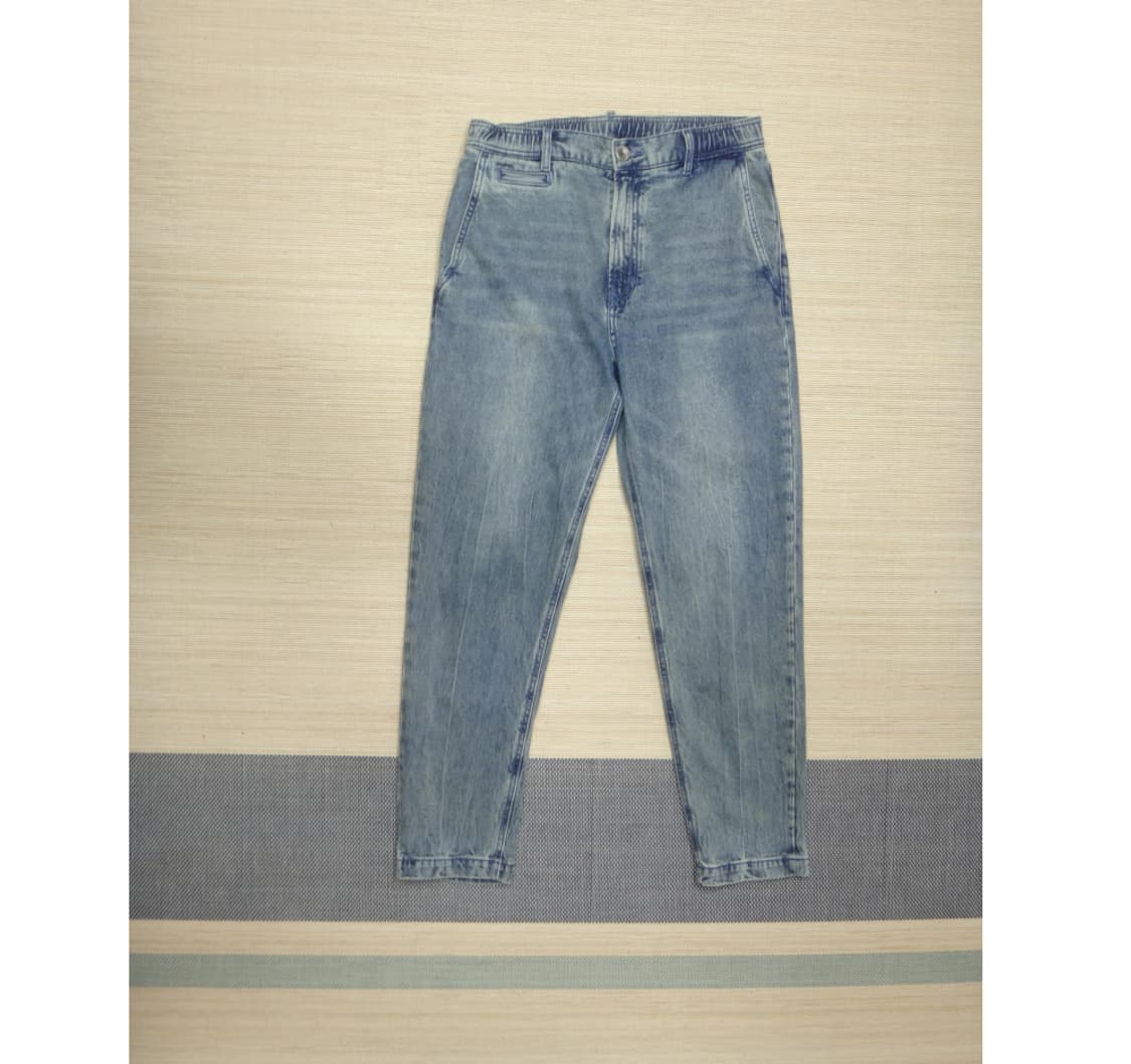 (30-31) series BAGGY 워싱 밴딩 데님 팬츠 상품이미지1