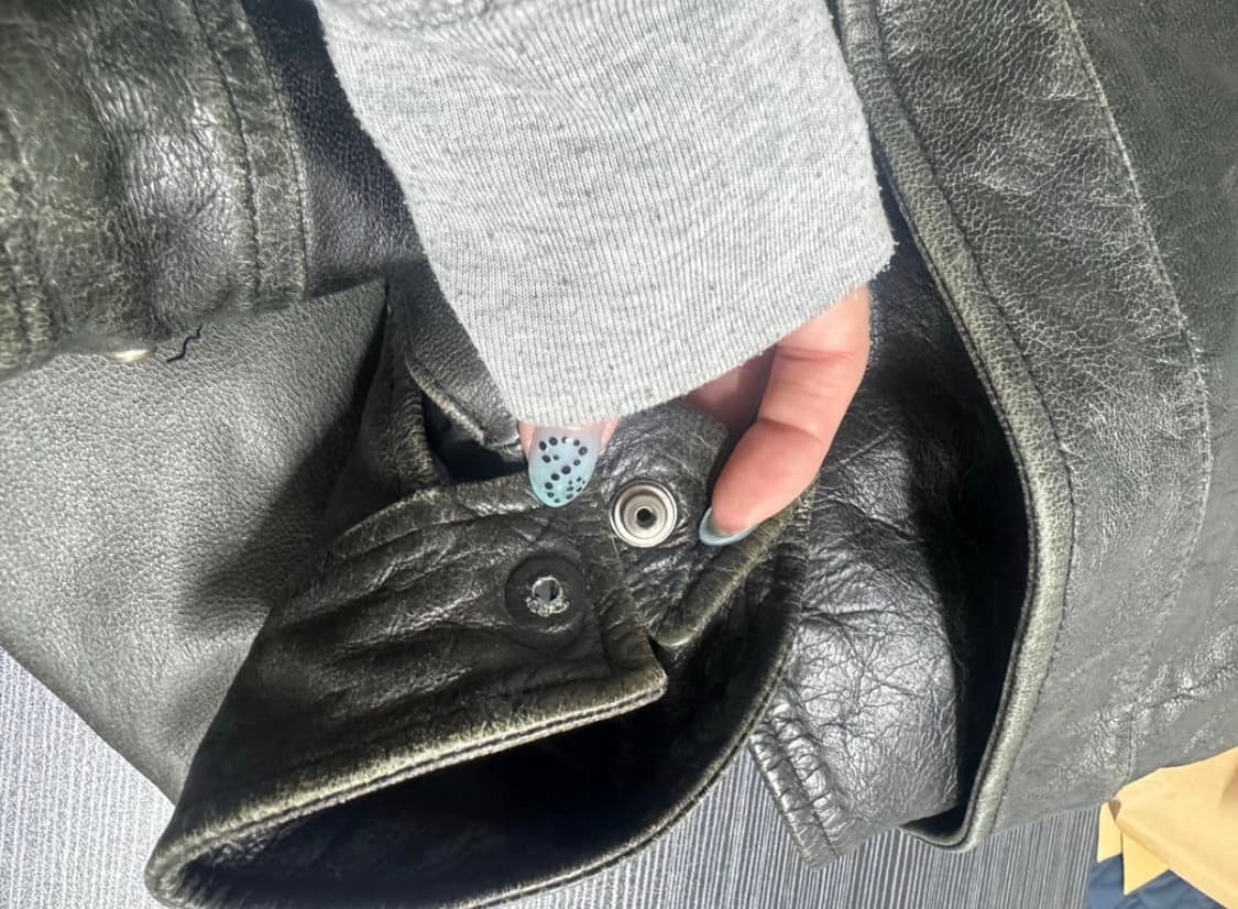 00‘s 캘빈클라인 가죽 라이더 자켓 상품이미지6