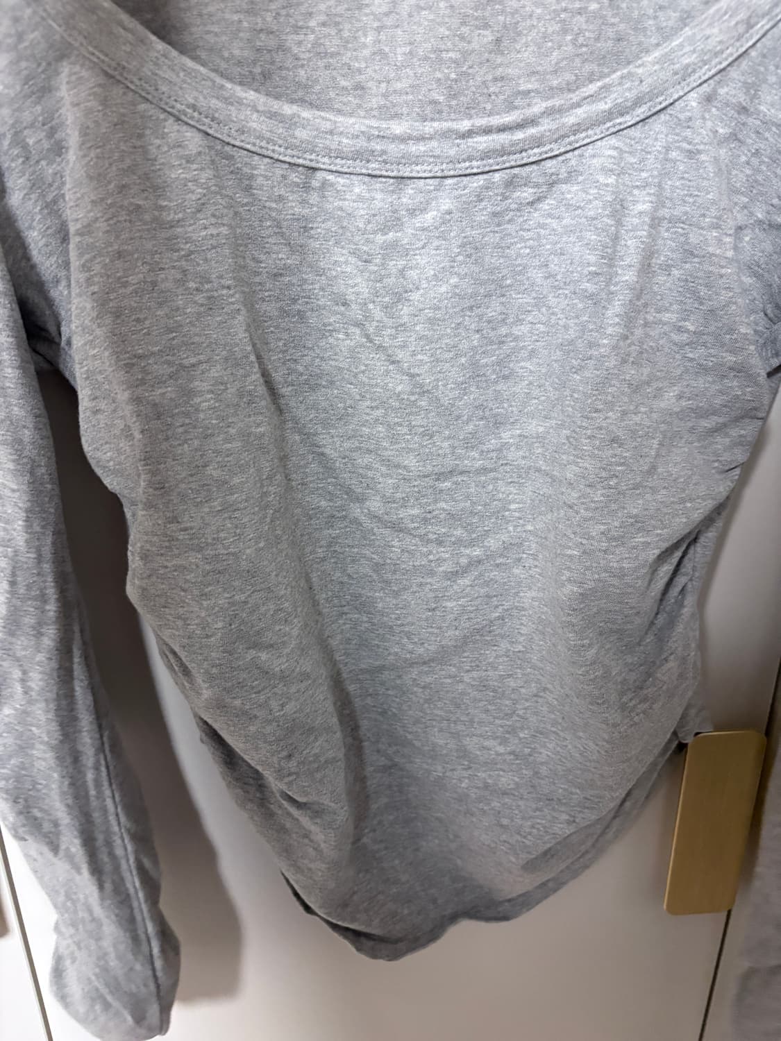 플리즈노팔로우 플노팔 모모탑 멜란지그레이 상품이미지5