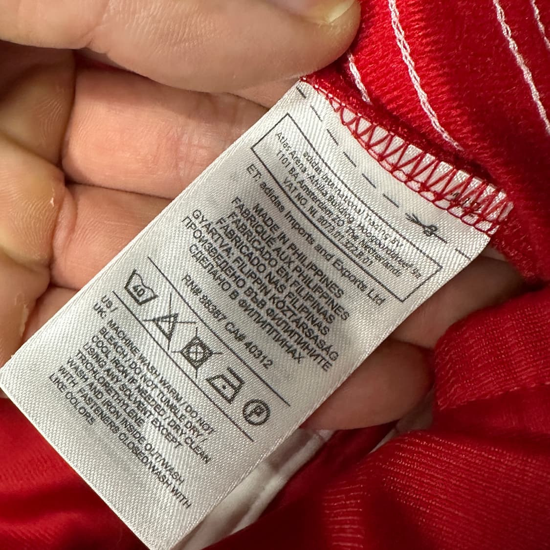 아디다스 파이어버드 레드 트랙팬츠 해외판 상품이미지4