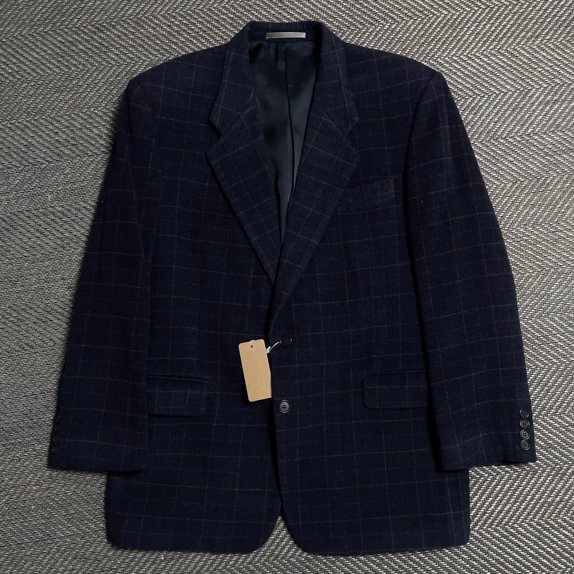 00s 입생로랑 아카이브 체크 패턴 캐시미어 혼방 블레이져o 5206 상품이미지1