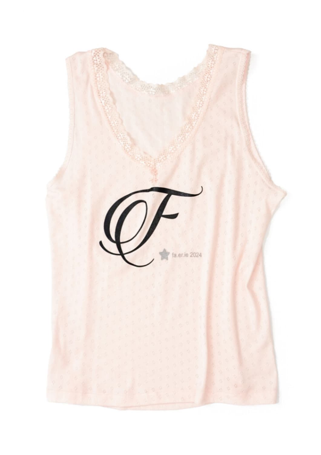 샵페어리 F letter lace sleeveless 레이스 슬리브리스 상품이미지1