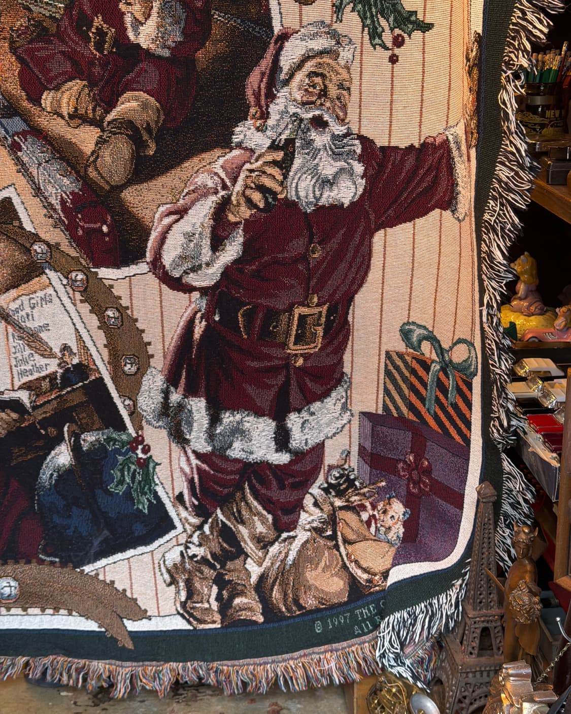 빈티지 소품 코카콜라 산타 블랭킷 상품이미지4