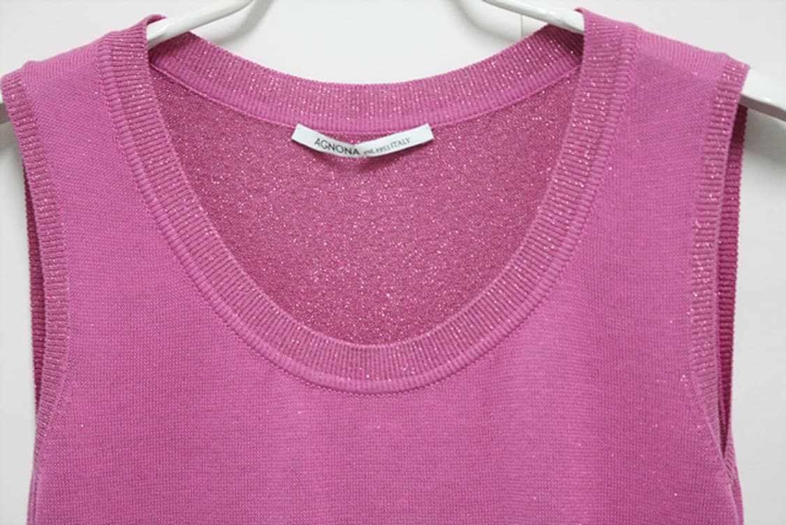 AGNONA ITALY 아뇨나 민소매 니트 상의 상품이미지3