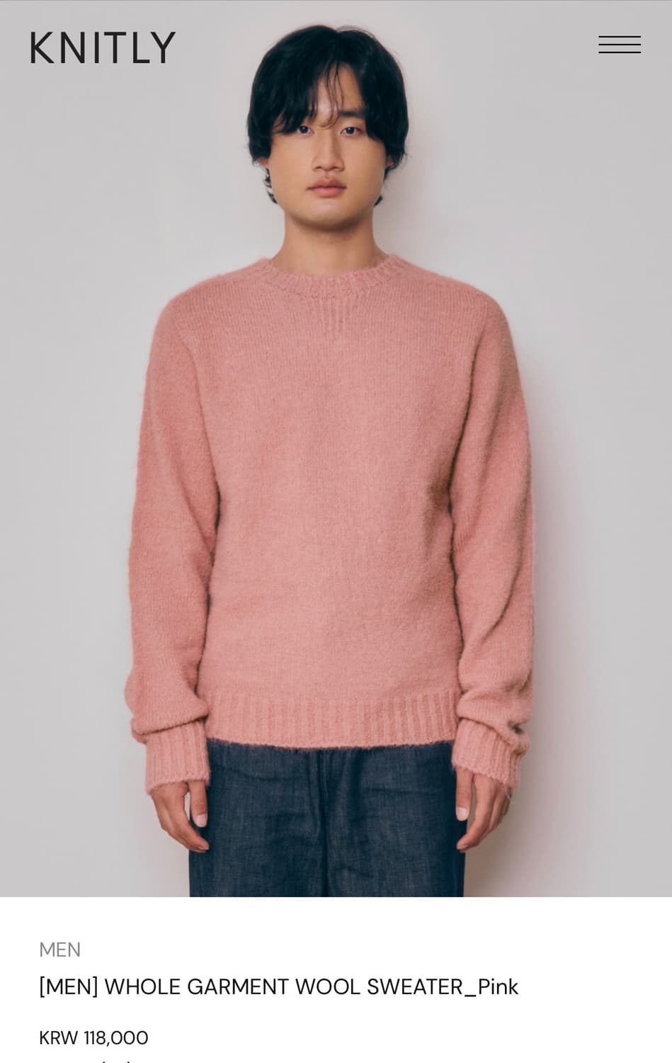 니틀리 울 니트_ WHOLE GARMENT WOOL SWEATER 상품이미지1