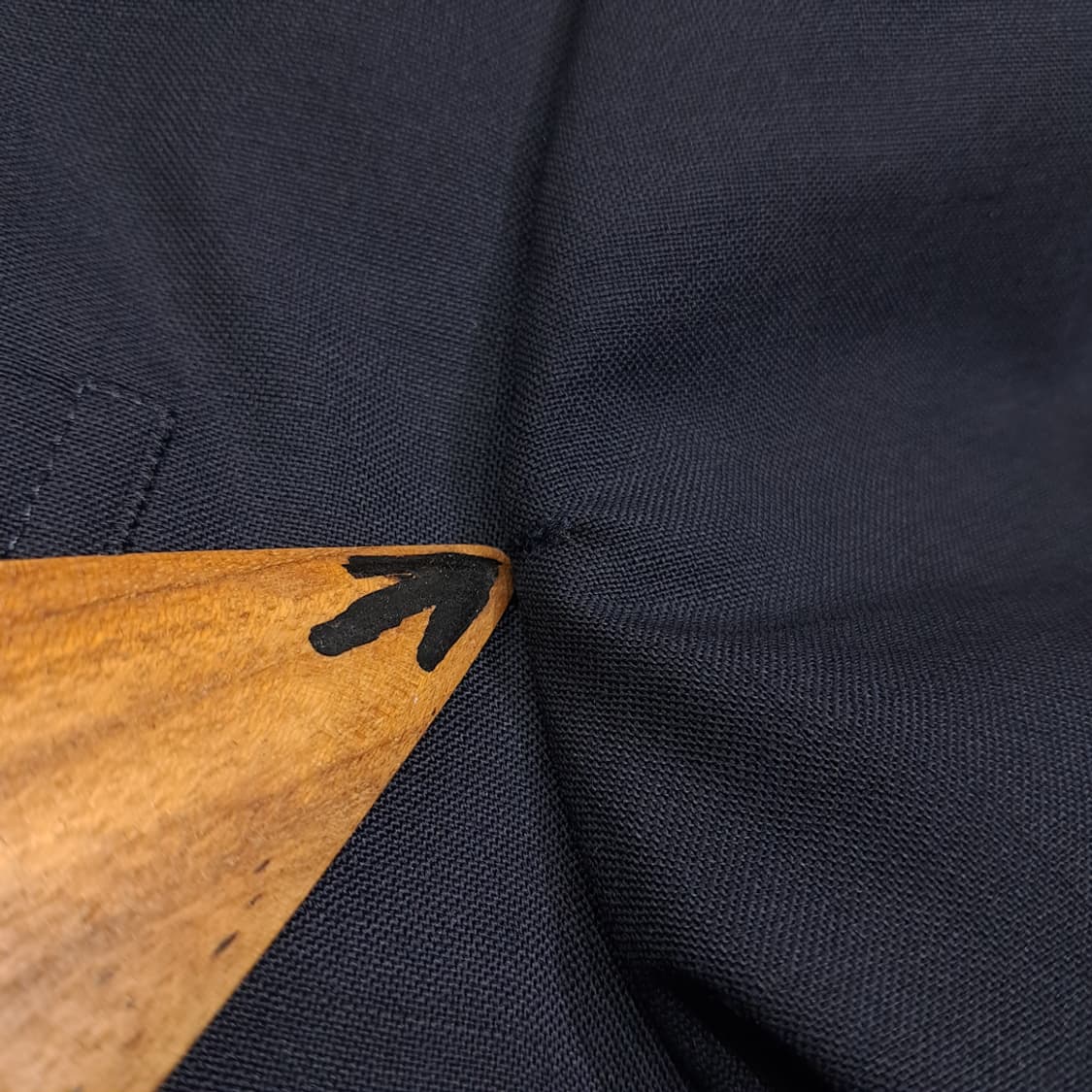 CL083 M 90s 크리스찬 디올 MONSIEUR 네이비 금장 더블  상품이미지5