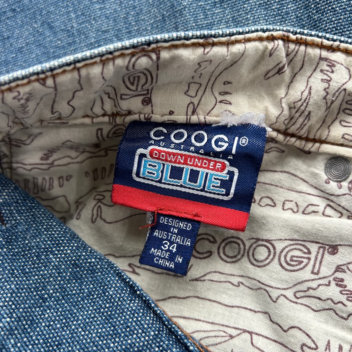 쿠지 COOGI 옆라인 데님 팬츠 L 상품이미지4