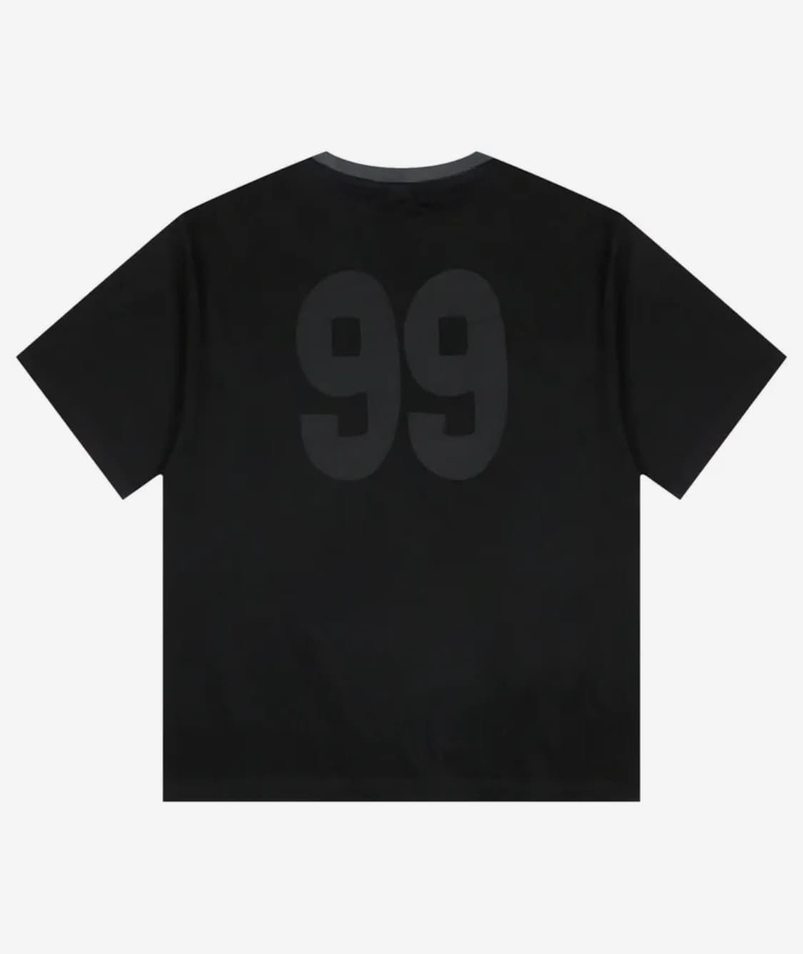 GT124 넘버링 스타 아플리케 티셔츠 (BLACK) 상품이미지1