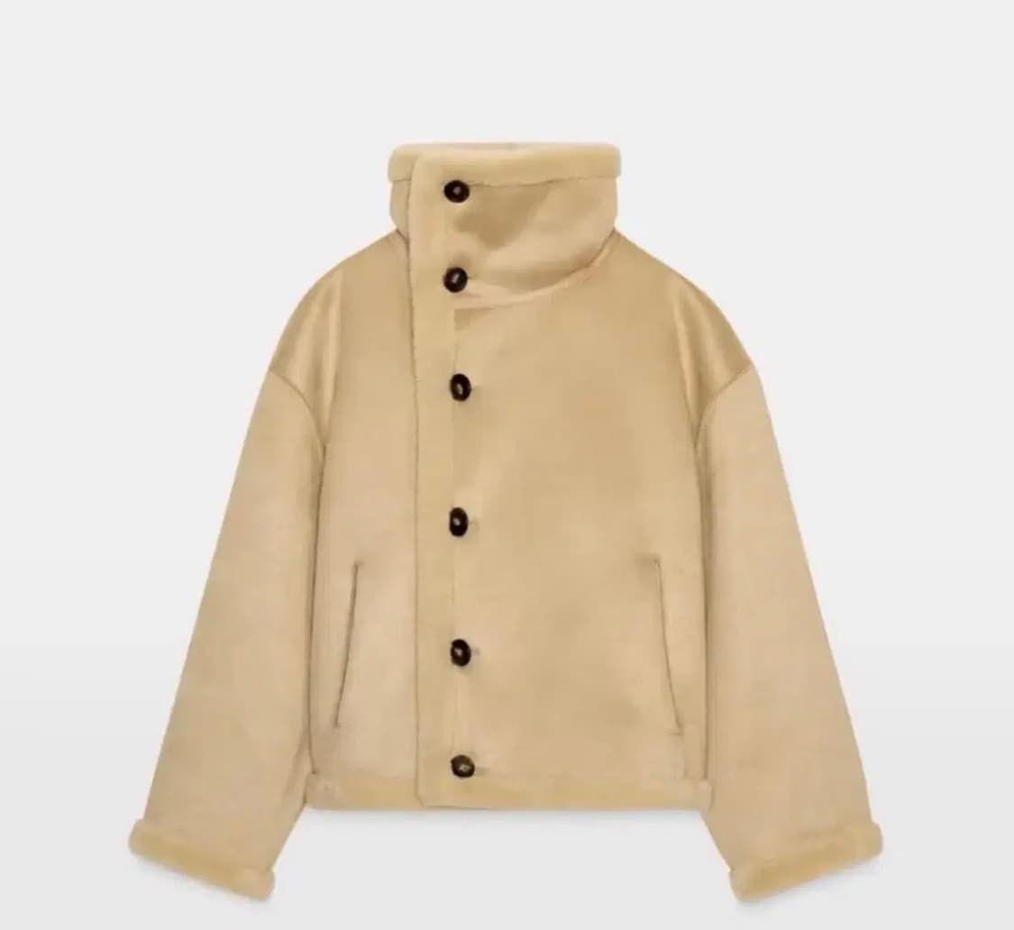 자라 리버서블 테크니컬 하이넥 퍼 자켓 xs-s 상품이미지1