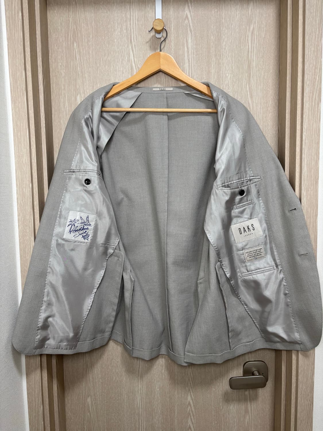 23SS)닥스런던 린넨혼방 블레이저106 / 라이트그레이 상품이미지3