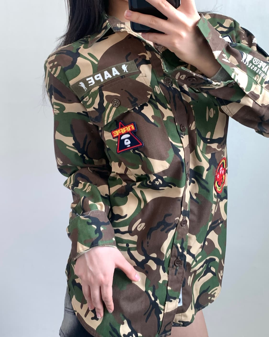 Aape 베이프 에이프 카모플라쥬 셔츠자켓 상품이미지2