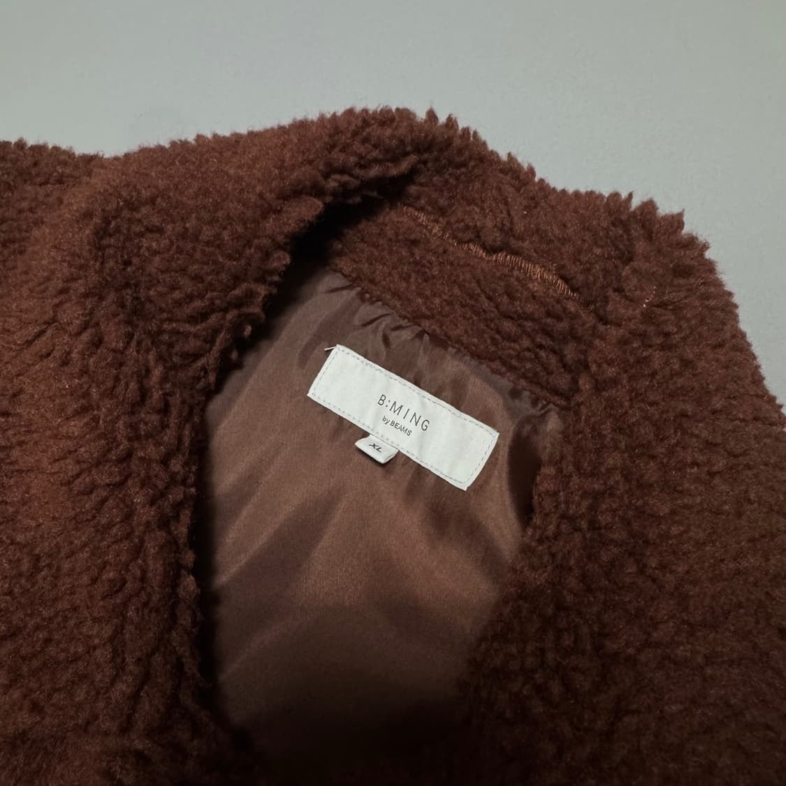 빔즈(B:MING by BEAMS) 브라운컬러 혼방 스냅버튼  상품이미지3