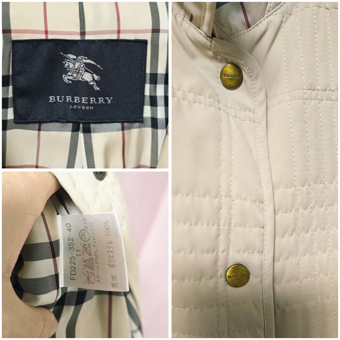 버버리 퀼팅자켓/여77 상품이미지3