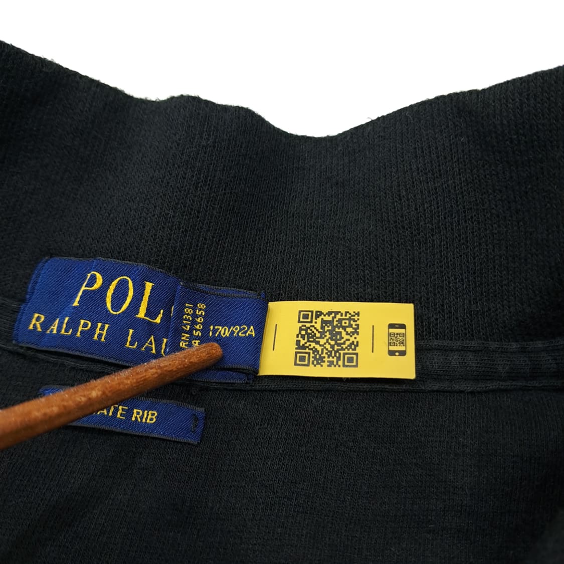 CL043 폴로 코튼 폴로베어 에스테이트 블랙 하프집업 니트 스웨터 상품이미지5