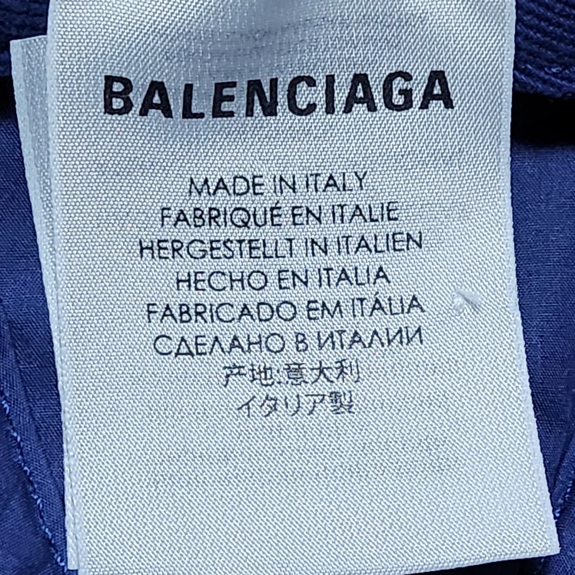 [L] 발렌시아가 네이비 자수 로고 볼캡 모자 상품이미지7