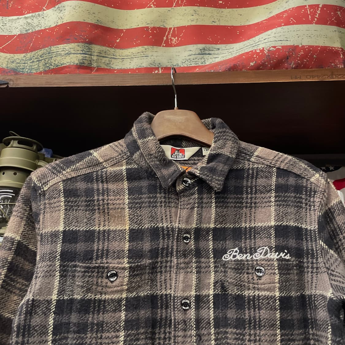 벤 데이비스 스펠 아웃 멀티 체크 플란넬 셔츠 N403 상품이미지3