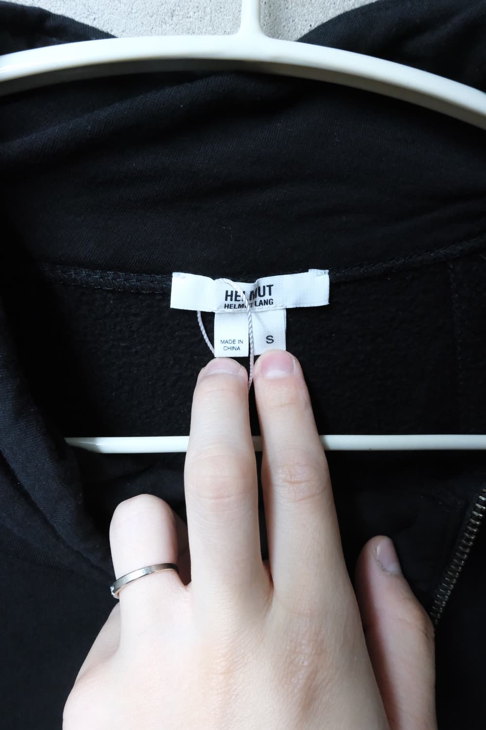 Helmut lang 사이드 집업 스웻 s 상품이미지3