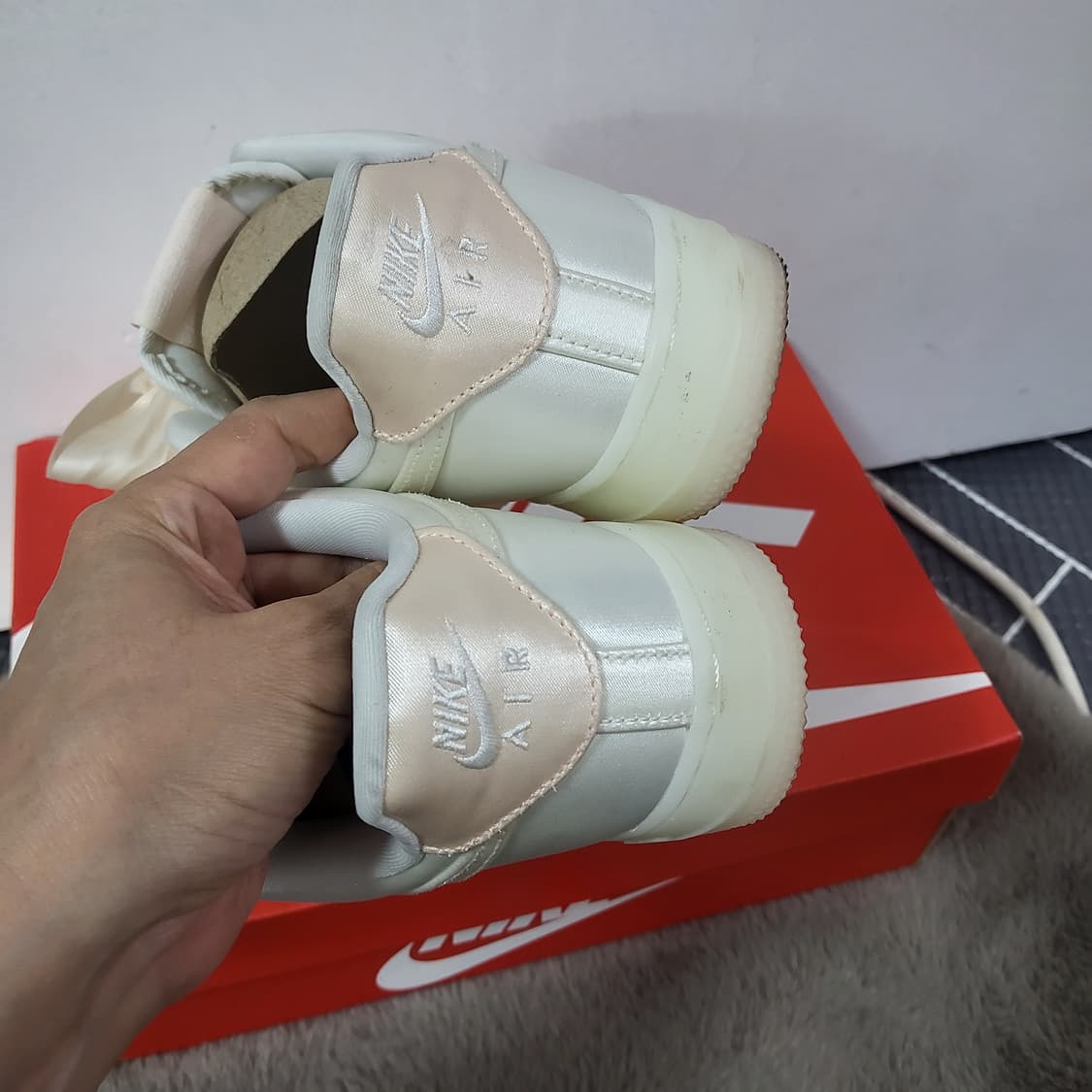 나이키 에어포스 1 07 베얼리오렌지 발레코어 240 운동화 스니커즈 상품이미지5