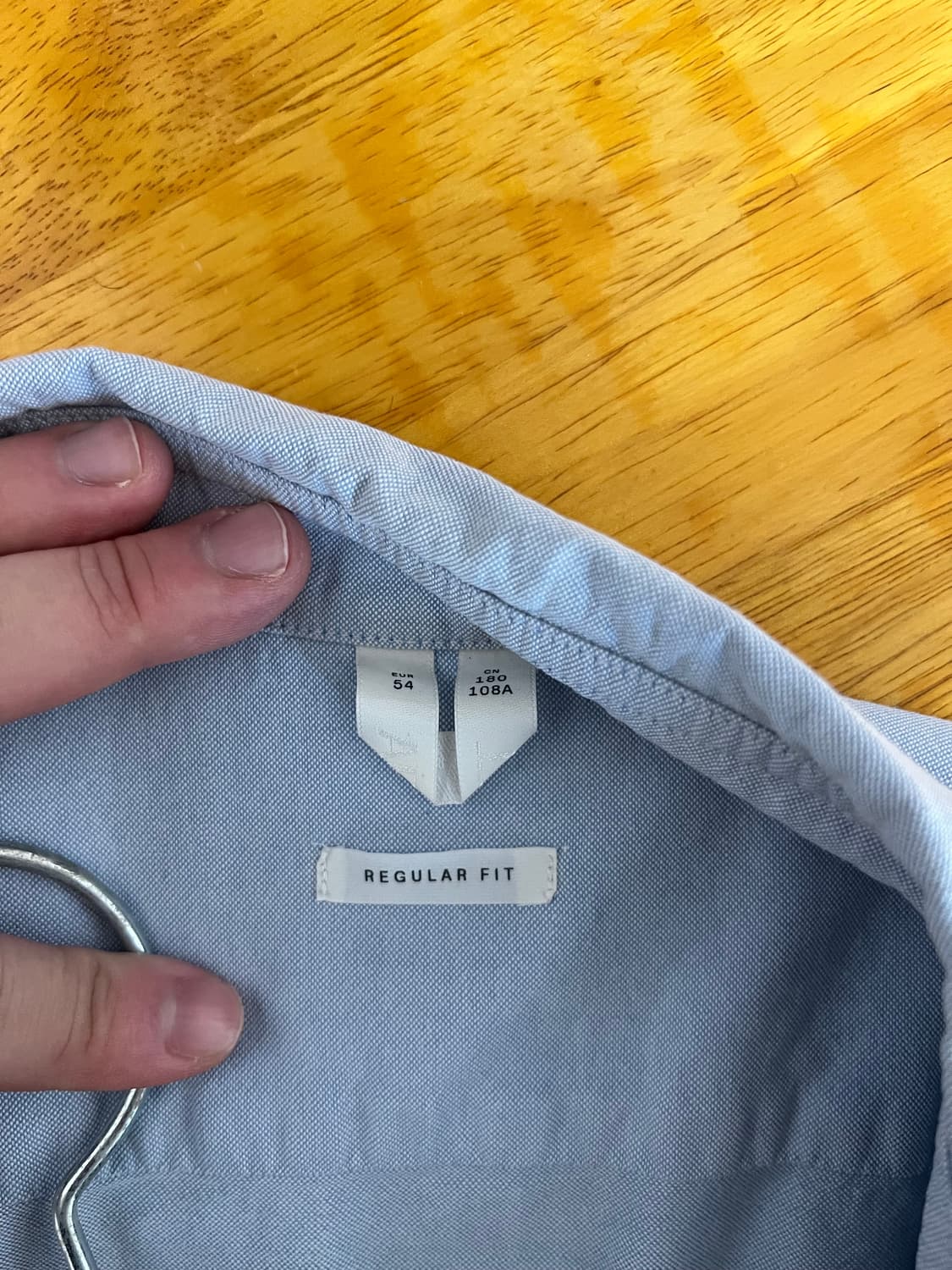 Arket 하늘색 레귤러핏 셔츠  상품이미지3