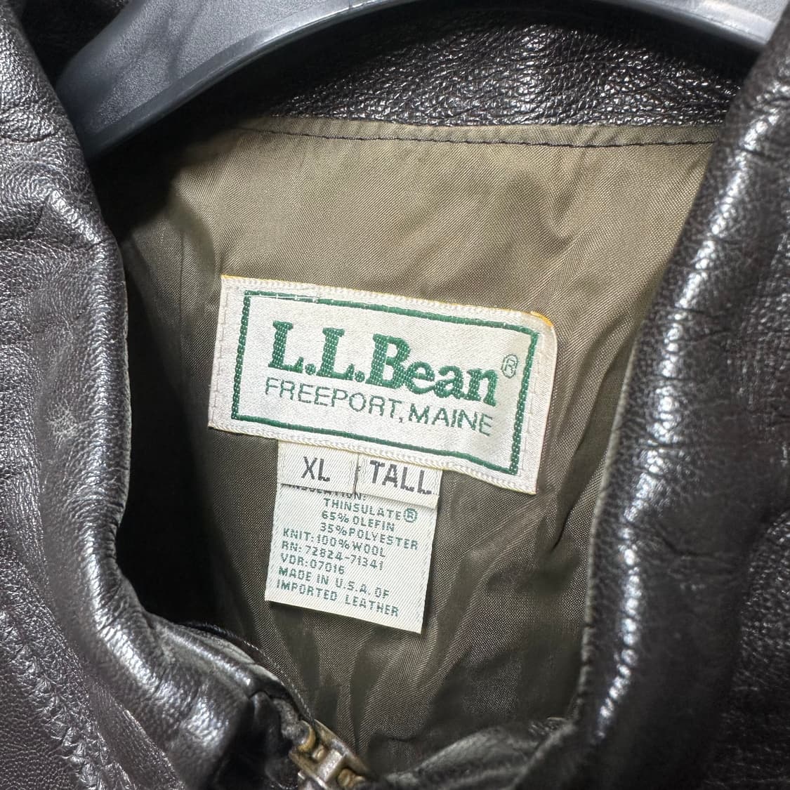 70‘s llbean 고트스킨 a-2 신슐레이트 자켓 상품이미지3