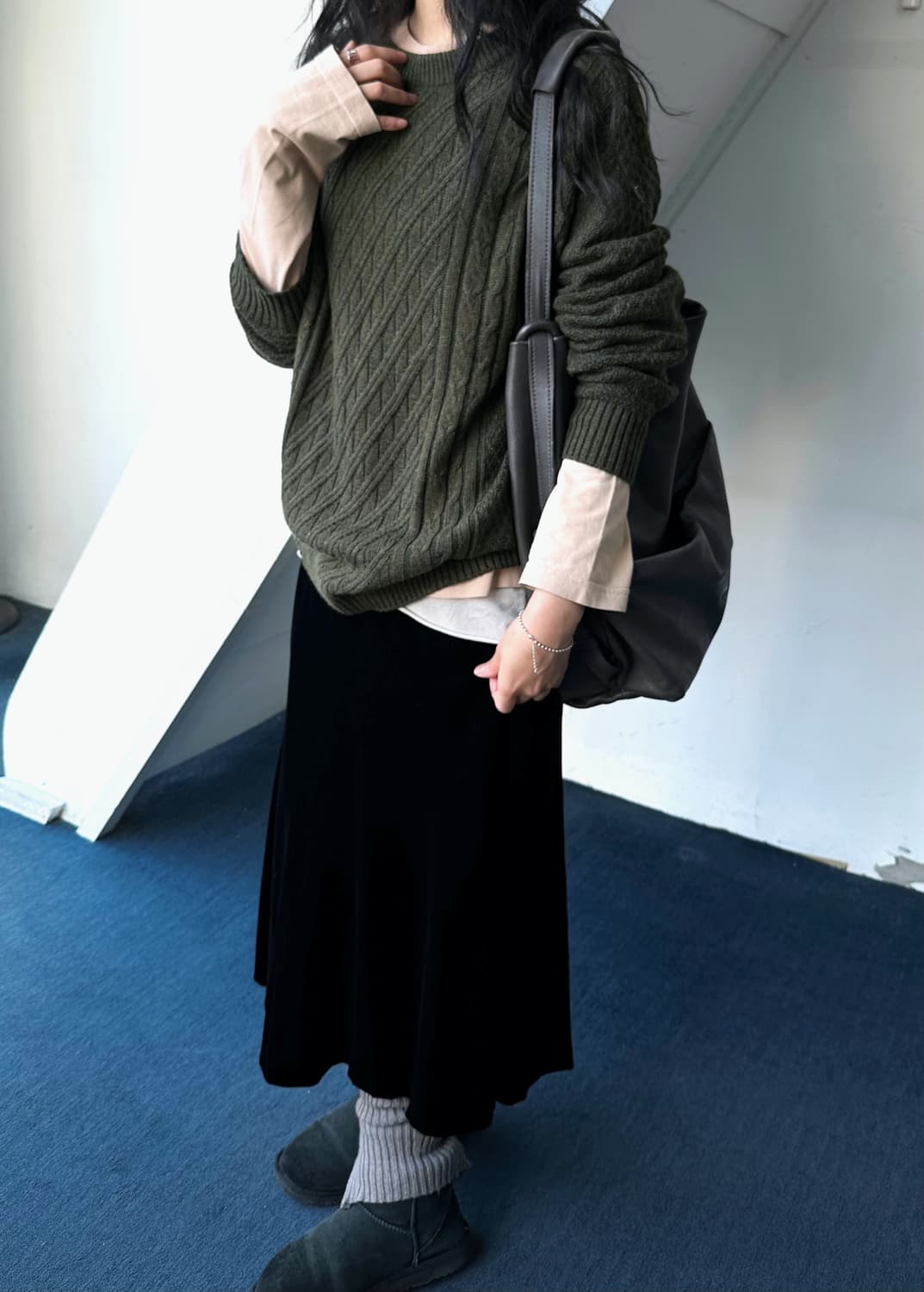 Design pattern wool blend knit P/O 상품이미지8