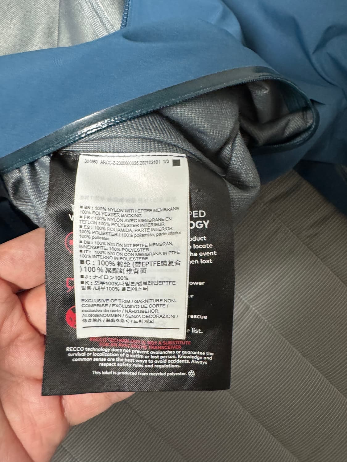 아크테릭스 FW21 세이버 AR M사이즈 상품이미지4