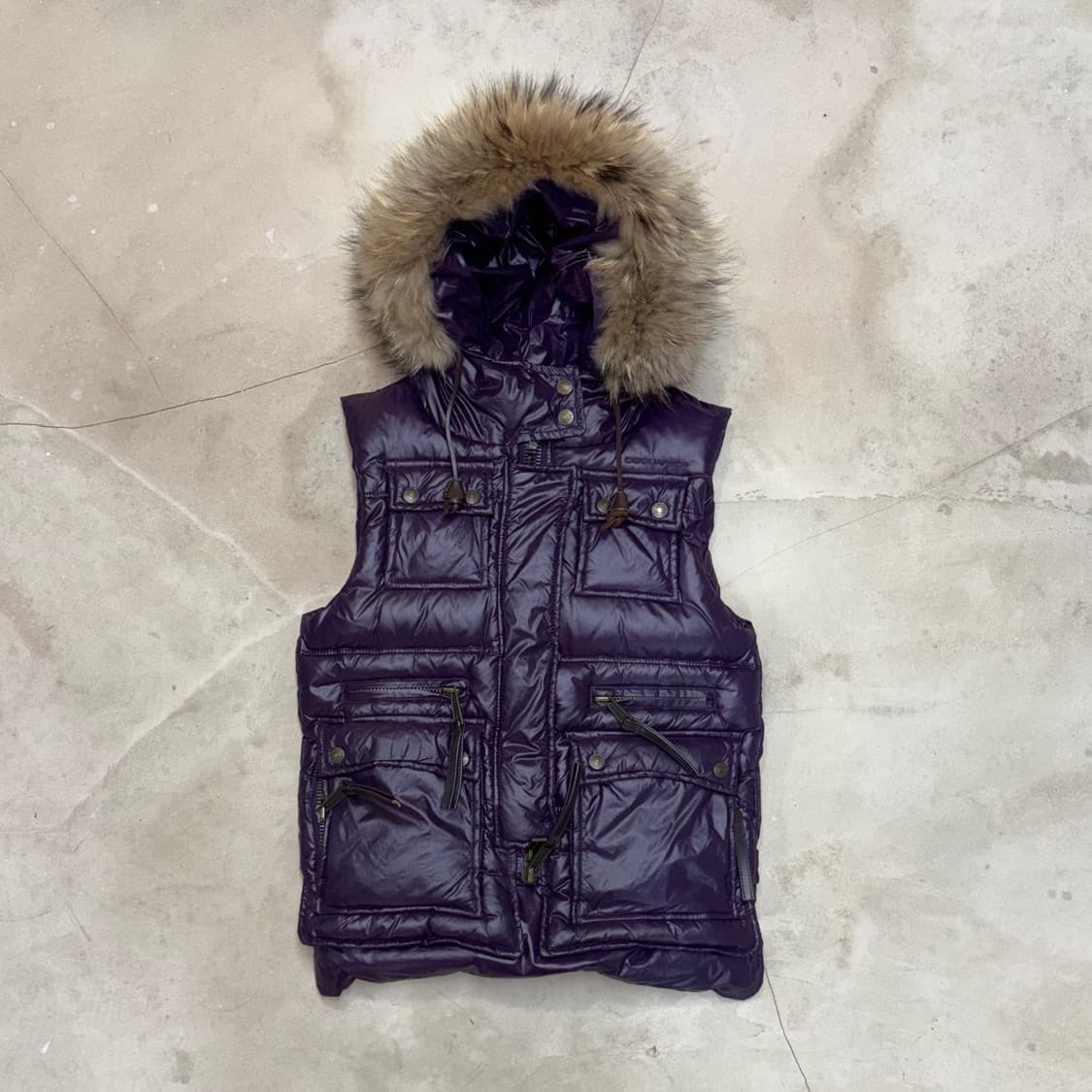[XS] 00‘s Dsquared2 Fur Down Vest 상품이미지1