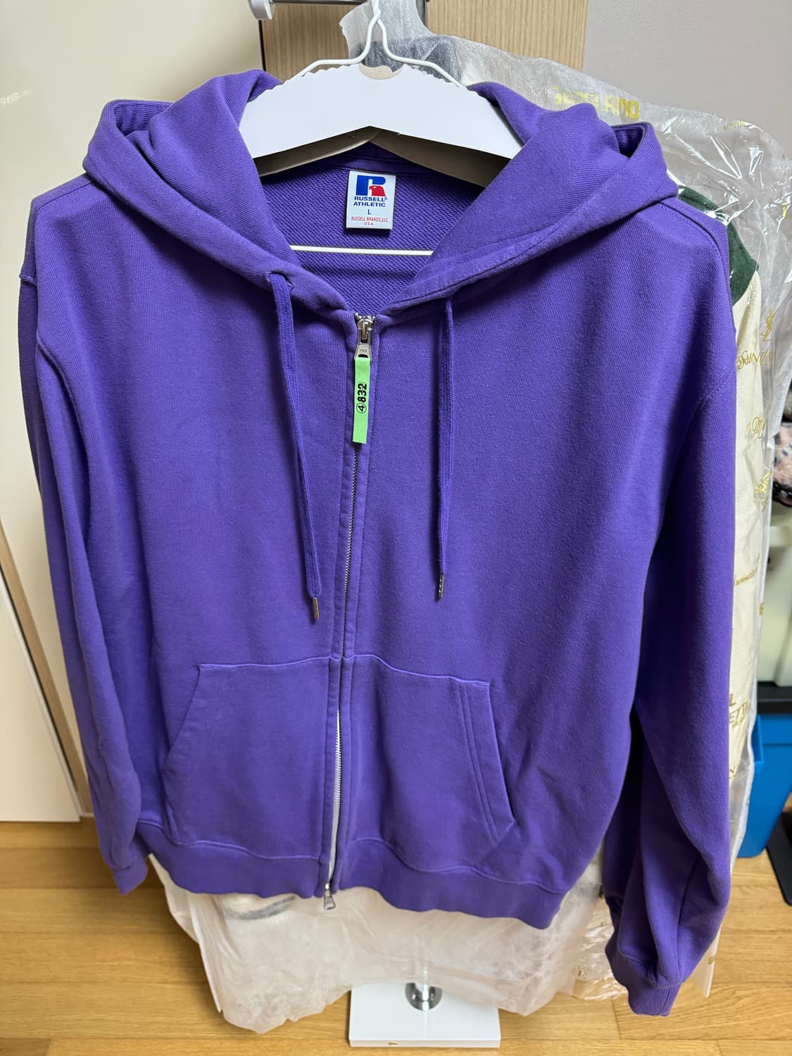 러셀 퍼플 후드집업 판매중! 상품이미지1