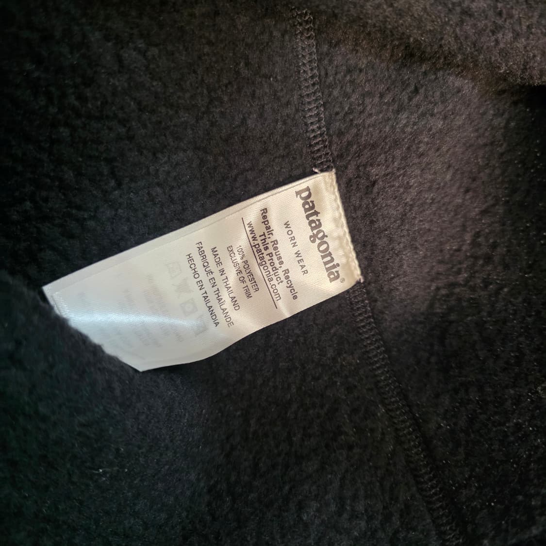 파타고니아 여성 반집업 플리스 후리스 자켓 차콜 XS 상품이미지6