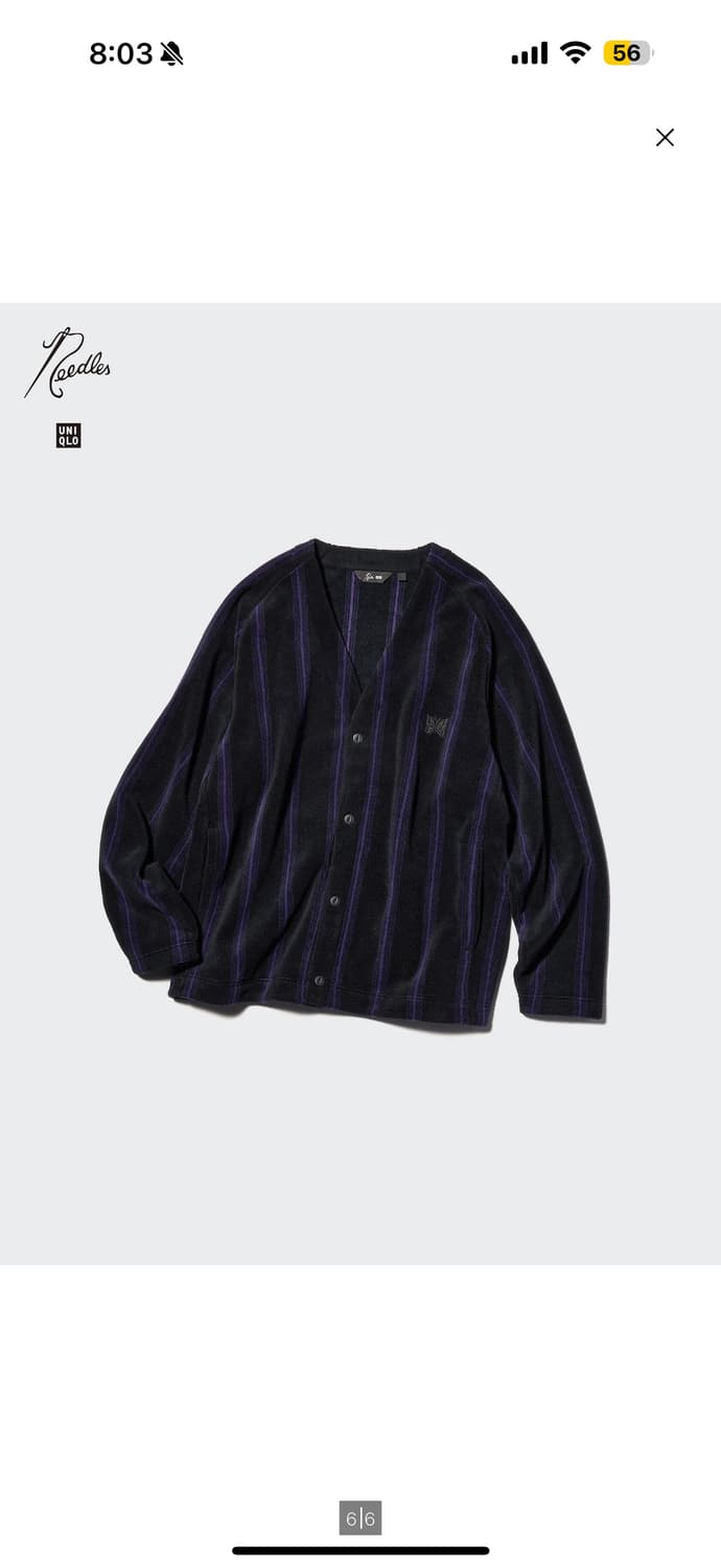 (2xl) 유니클로 X 니들스 후리스가디건 상품이미지1