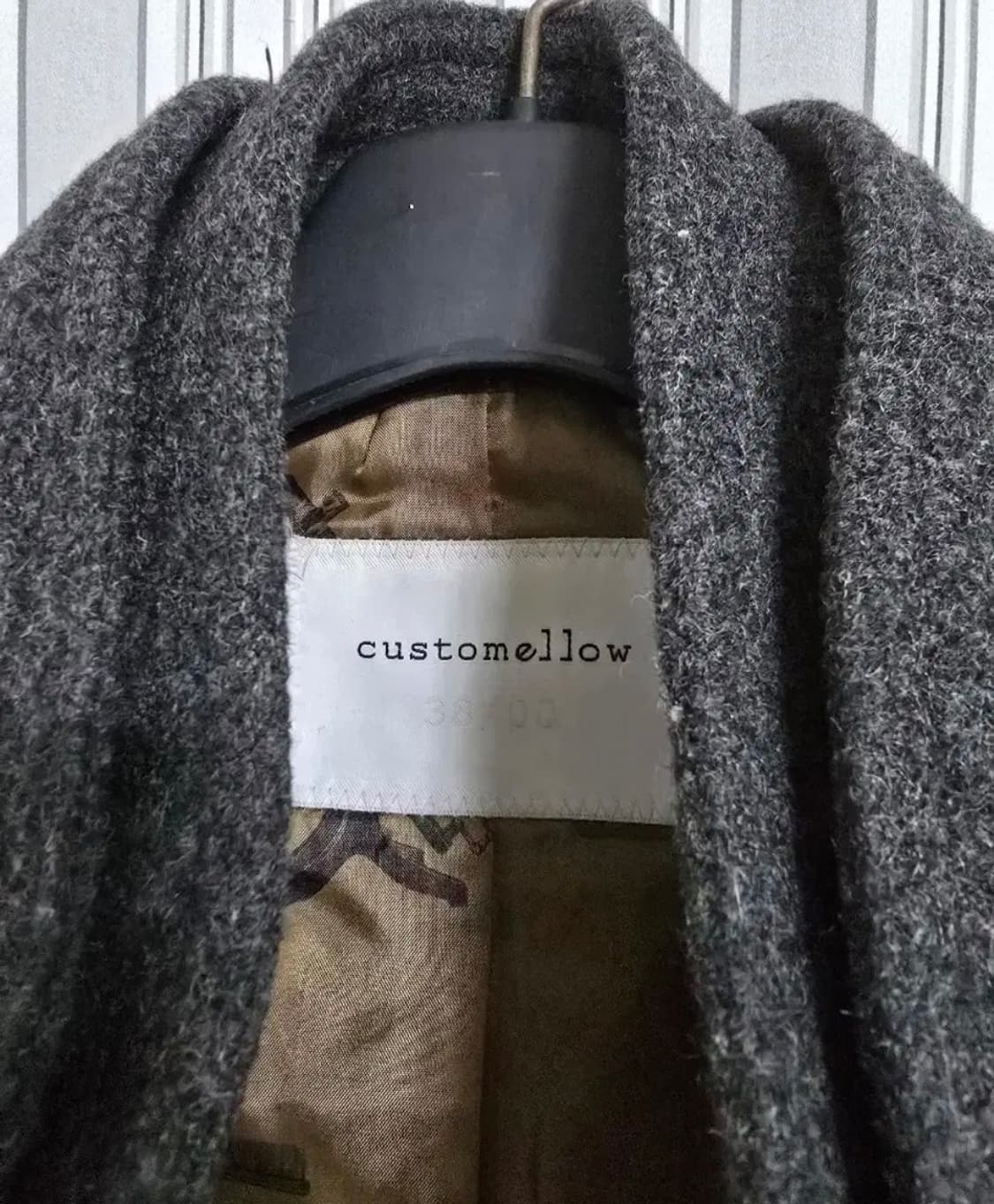 (100) 커스텀멜로우 남성 모혼방 하프코트 상품이미지5