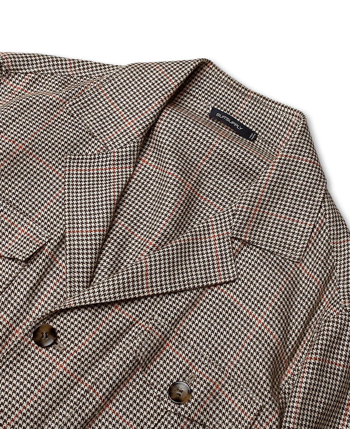 수트 서플라이 [Suit Supply] 마지 건클럽 체크 벨트 자켓 상품이미지2