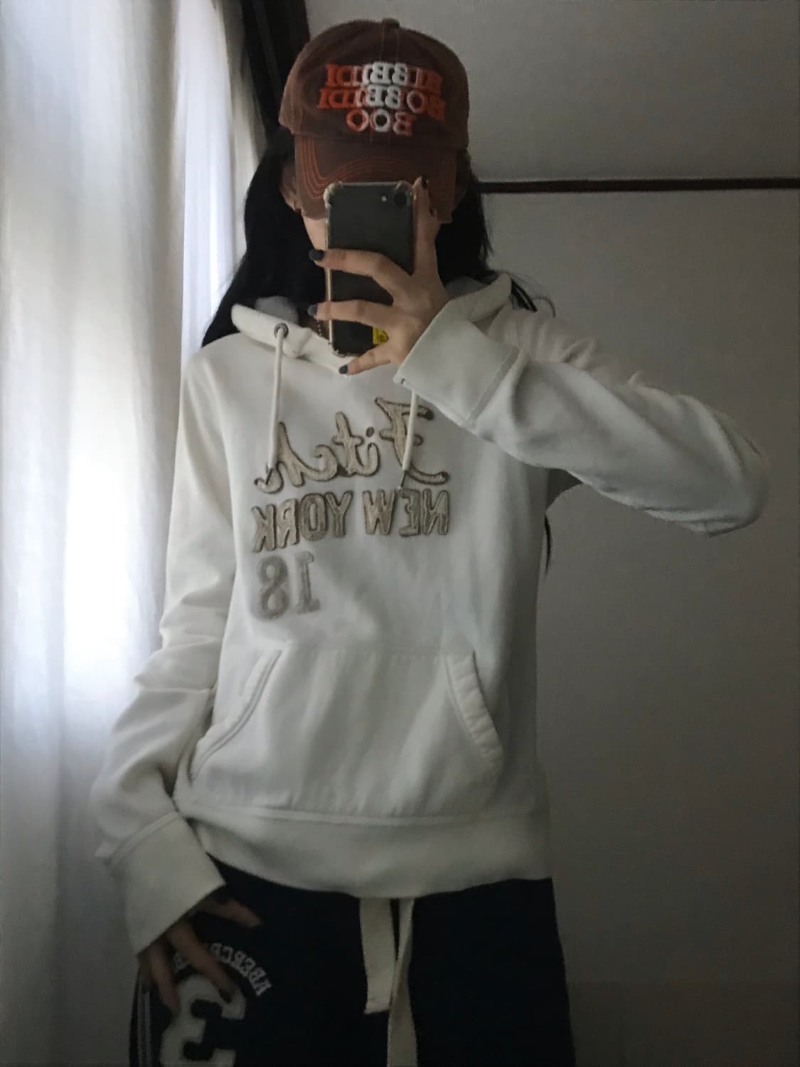 아베크롬비 화이트 후드티 상품이미지2