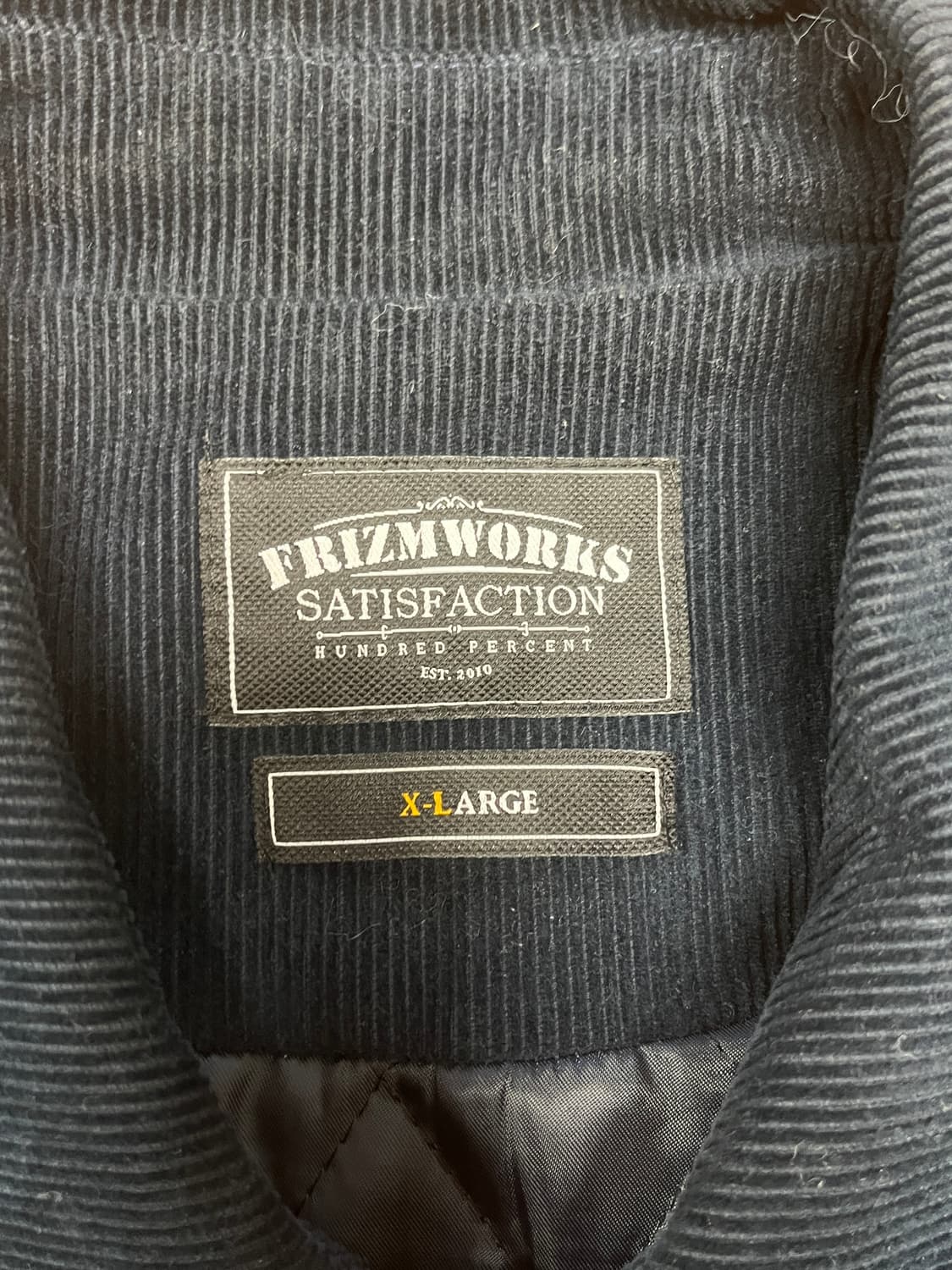 [XL] 프리즘웍스 코듀로이 바시티 자켓 네이비 상품이미지3