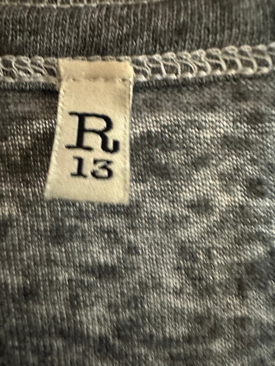 R13 로우 넥 헨리 티셔츠 (S) 상품이미지6