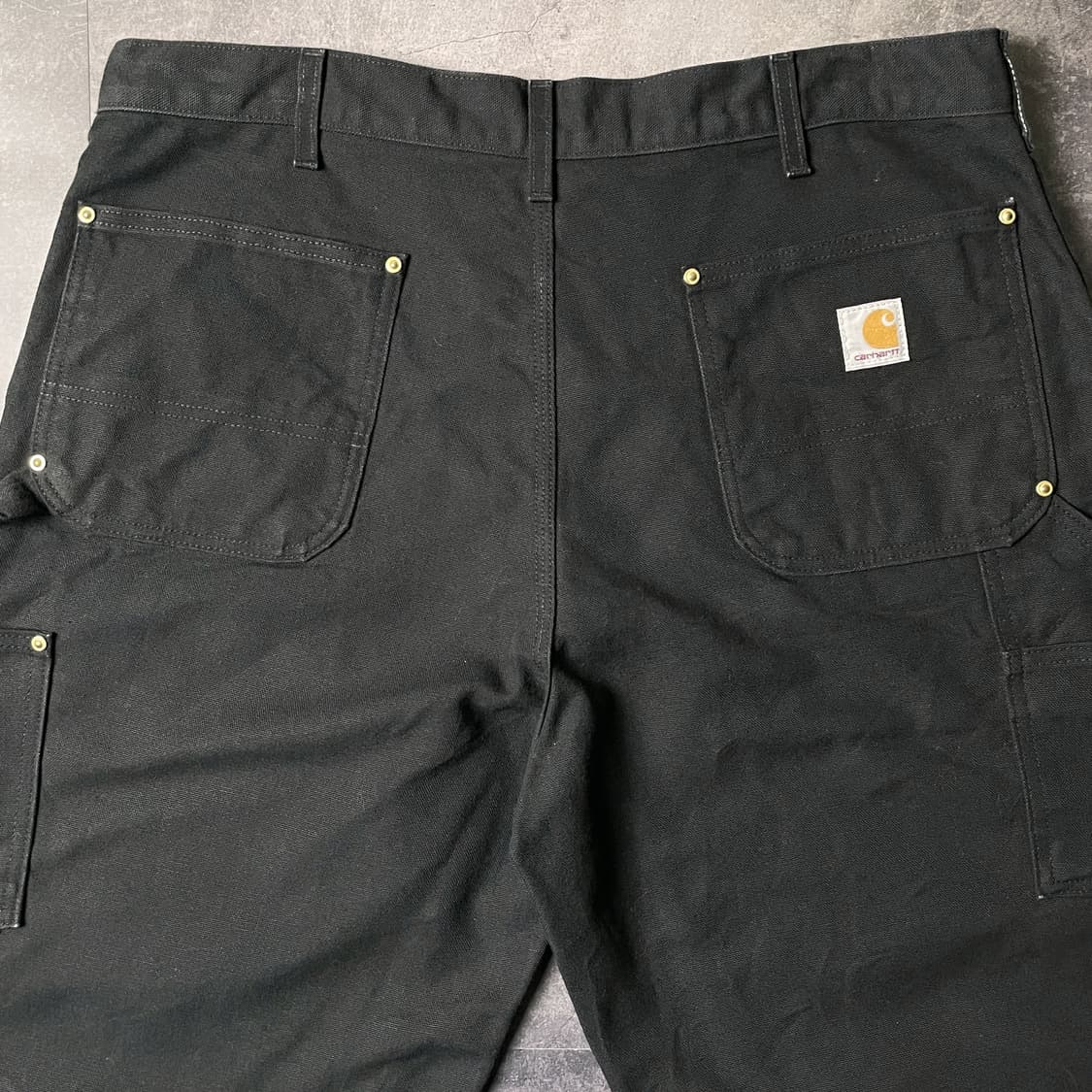 CARHARTT 칼하트 B01 블랙 더블니 카펜터 워크 팬츠 A00839 상품이미지8