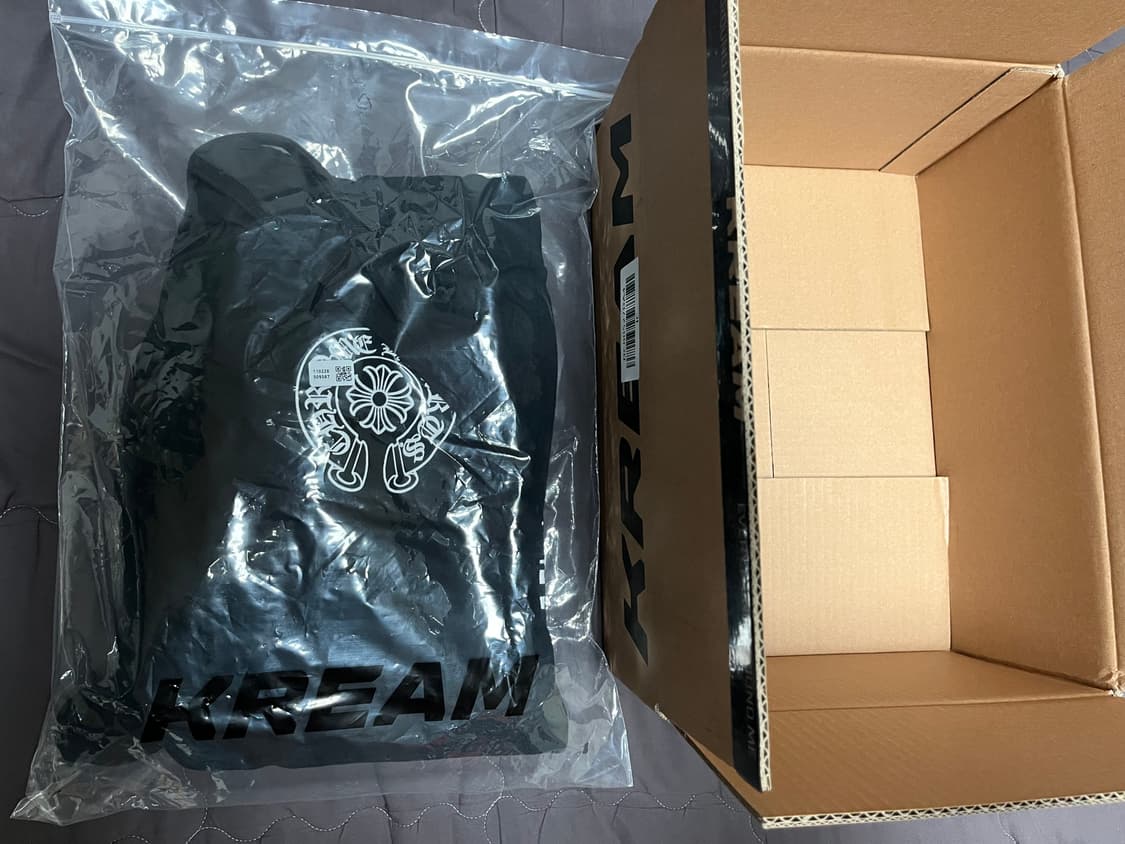 M / 크롬하츠 홀스슈 로고 백 포켓 스웨트팬츠 블랙 상품이미지4