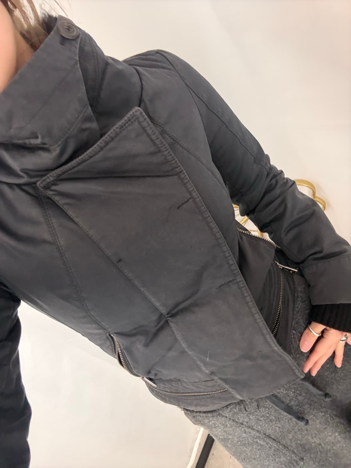 시스템 폭스 버튼 디테일 자켓 상품이미지10