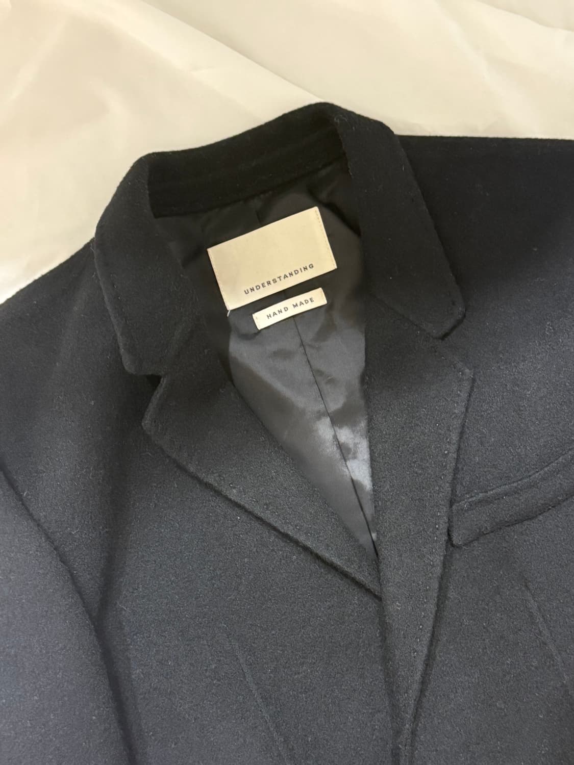 Understaing 블랙 루즈핏 울자켓 상품이미지9