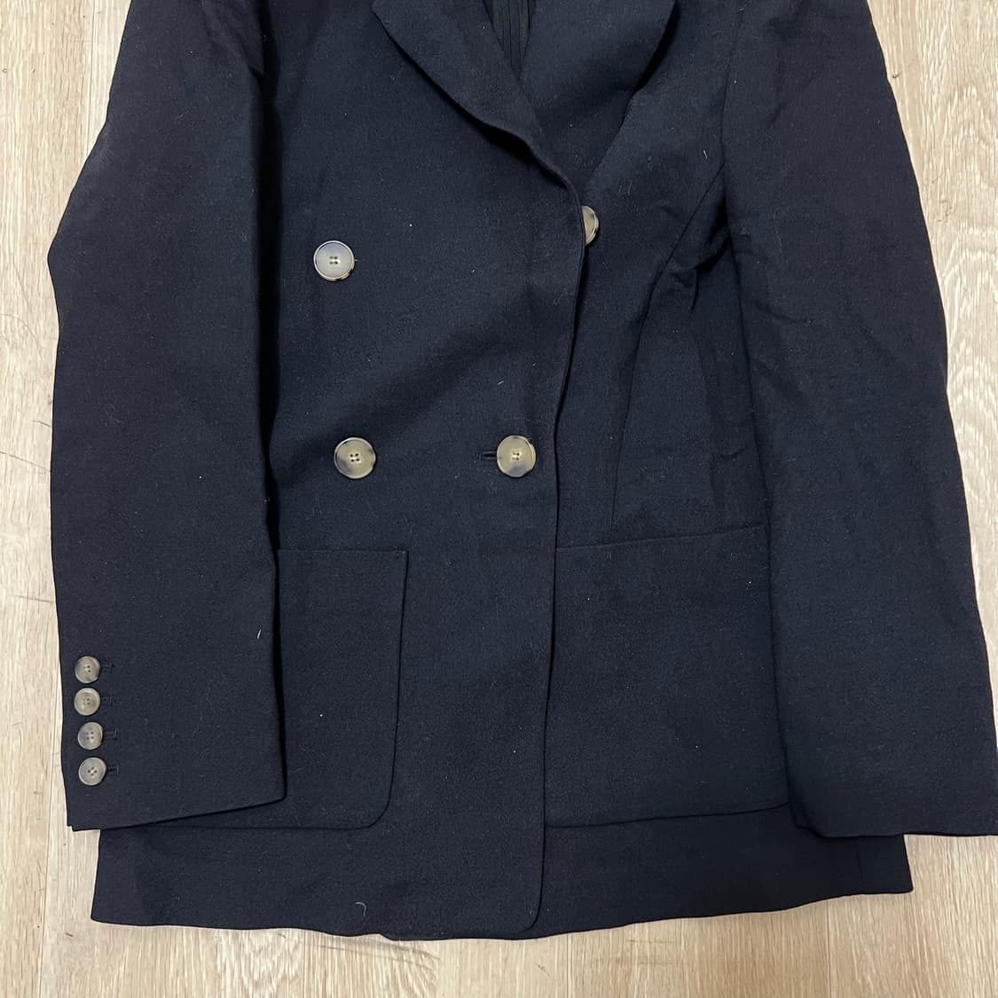 한섬 시스템 여성 모직 더플 블레이저 자켓 82-94-160  상품이미지3