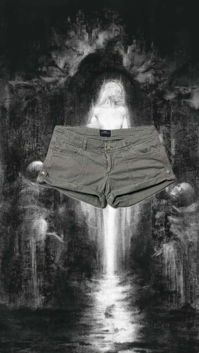 그런지 메시st 카키 반바지 숏츠 상품이미지1