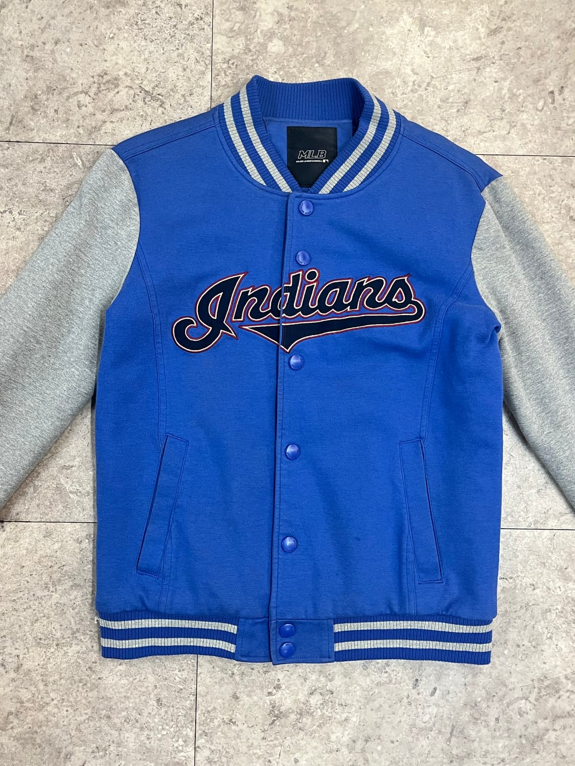 엠엘비 배색 바시티 자켓 블루 95  #csz3691 상품이미지4