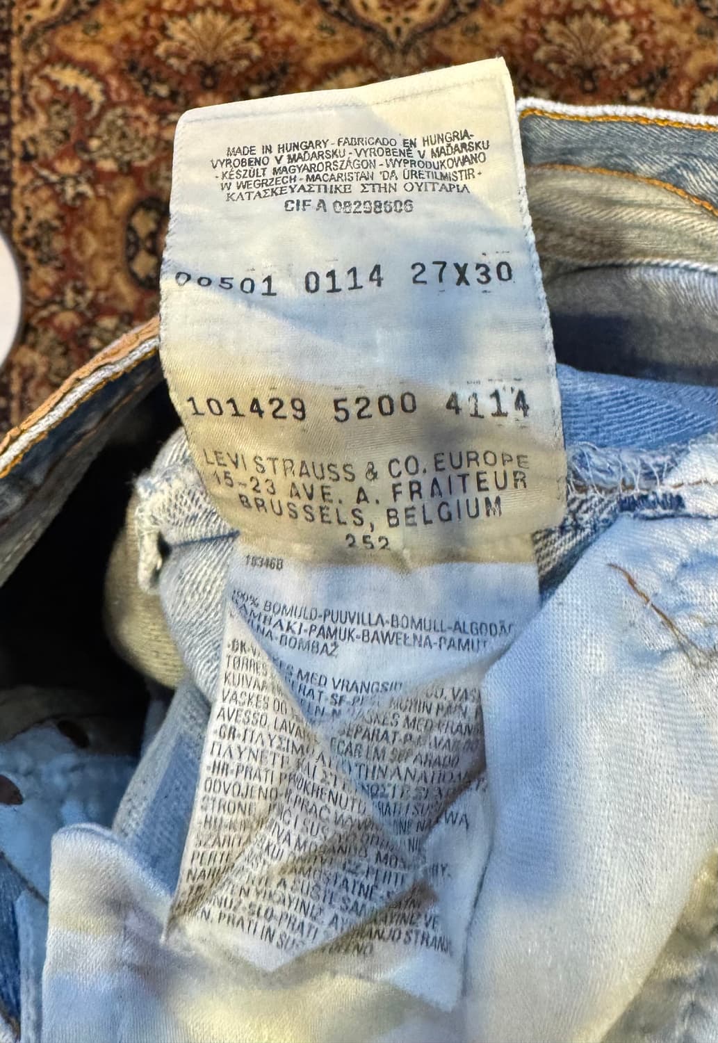 빈티지 리바이스 501 데님 27"(25~26추천) (468) 상품이미지3